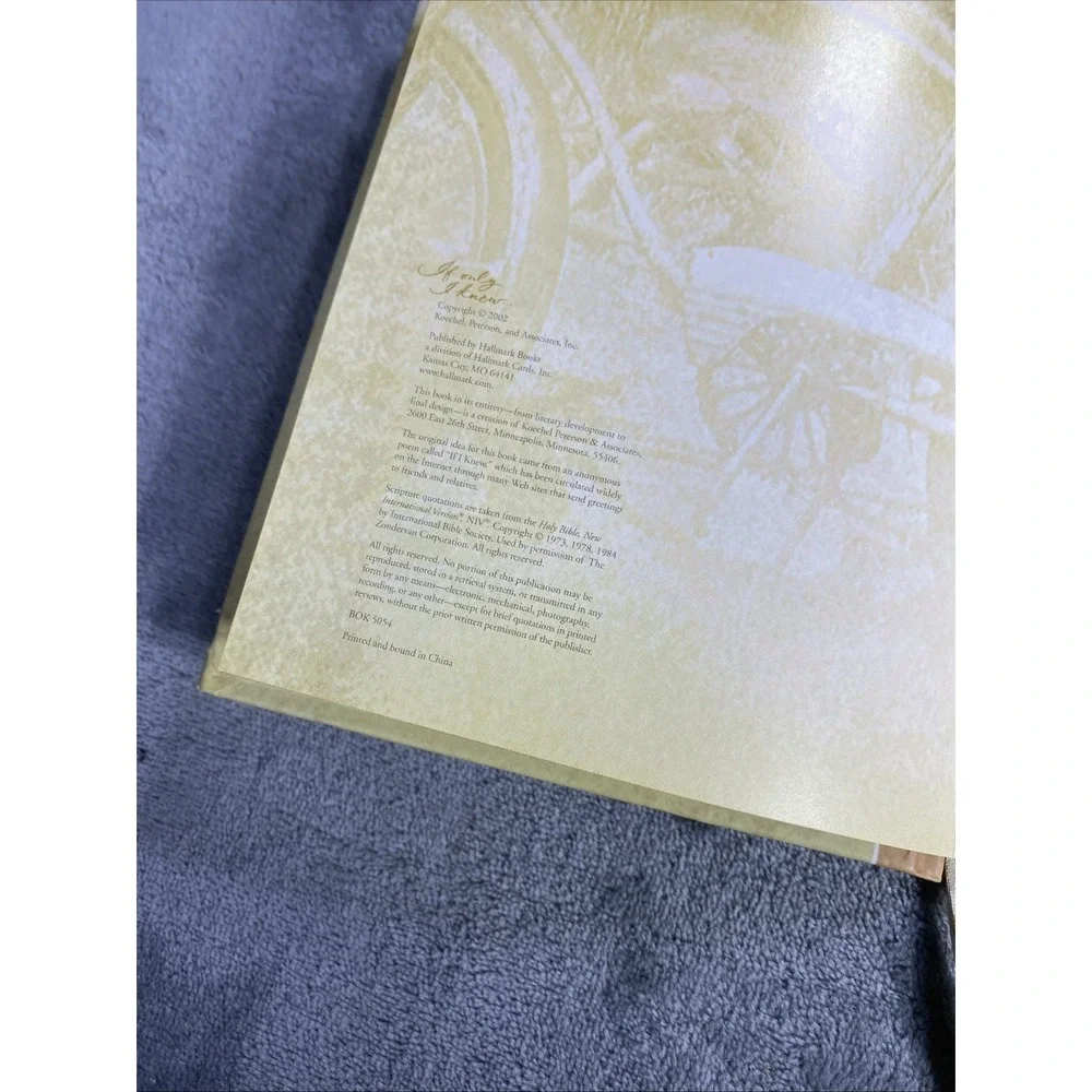 VTG Hallmark If Only I Knew Lance Wubbles Spritual Christian Devotion‎ Family HB